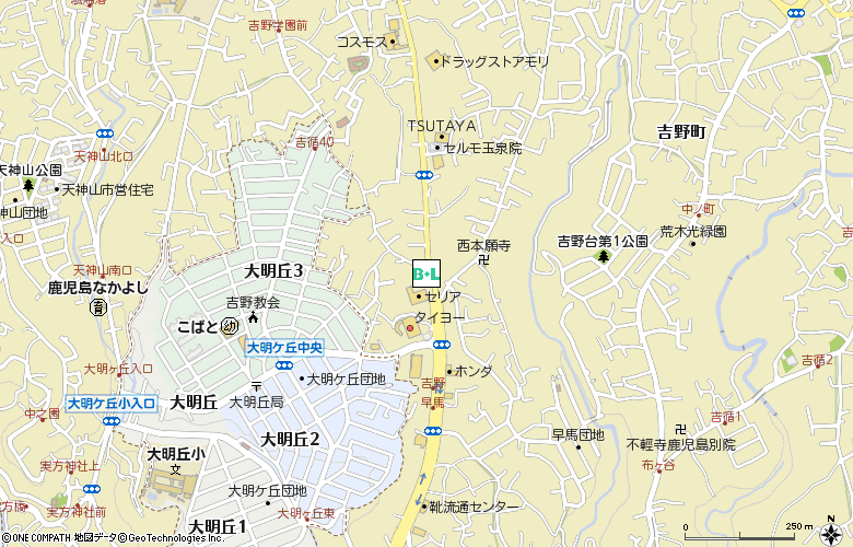 有）吉野コンタクトレンズ付近の地図